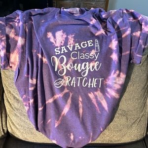 Women’s T-shirt, savage, classy bogie, and ratchet custom made